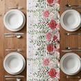 thumbnail image 6 of Pink Spring Floral Table Runner - 90 Inch Long, Kitchen Dining Table Runner Dresser Scarves, Weeping Romantic Flowers Wooden Farmhouse Decor for Coffee Tables Wedding Party Banquet, 6 of 8