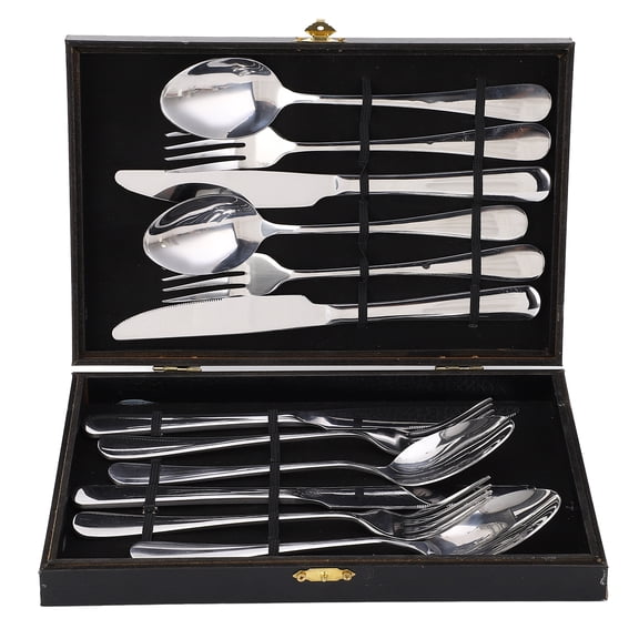 12-Piece 304 Stainless Steel Cutlery Set - European Style Tableware for 4 People