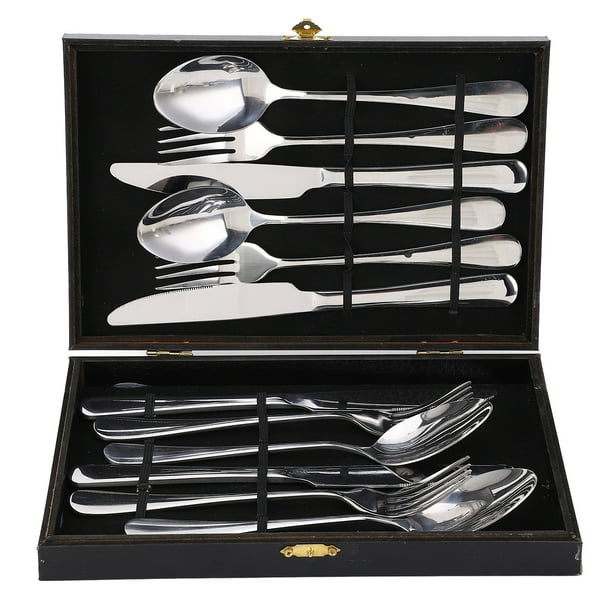 Juego de cuchillos, tenedores y cucharas de acero inoxidable 304 de tipo europeo, juego de vajilla y cubiertos para cocina, 12 piezas/juego para 4 personas