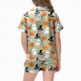 thumbnail image 6 of CAUYDY Halloween Pajamas Kids Girls Pajamas 2-Piece Pjs Set Kids Short Sleeved and Shorts Jammies Casual Wear Girls' Sleepwear Lounge Clothes Light Green Sizes 6-7 Years, 6 of 7