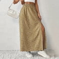 thumbnail image 6 of Edvintorg Women's Flowy Maxi Skirt Summer High Waisted Casual Long Skirts with Side Slit Women Beach Fashion Clothing, 6 of 6