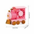 thumbnail image 2 of Retro Train Shaped Desktop Fan Rechargeable Personal Portable Fan with 3 Adjustable Speeds Quiet Operation Cordless Small Table Fan for Home Travel Dorm Nightstand, Yellow, 2 of 7