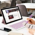 thumbnail image 5 of 2 in 1 Tablet with Keyboard Case Mouse Stylus Pen, 10 inch Tablet Android Tablets PC Set, 4GB RAM+64GB ROM Tableta Computer 10.1" IPS Screen 8MP Dual Camera WiFi BT Google Play Tab Pink/Girl, 5 of 8