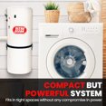 thumbnail image 3 of Ultra Clean SC100 Heavy Duty Powerful Central Vacuum System – Made in Canada – with Deluxe Hose and Accessories Combo Kit Ideal for Hardwood, Bare Floor and Rug (30 ft, Black), 3 of 5