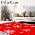 thumbnail image 2 of ODIKA 4'x6' Machine Washable Non-Slip Area Rug, Pathway Jewel Hearth Celebration Artistry High Traffic Rug, Red, 505423, 2 of 5