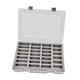 thumbnail image 3 of Estuche de almacenamiento para coches modelo 1/64, portátil, multifuncional, protector, resistente al polvo, con 27 compartimentos, organizador para coches de juguete. Gris, 3 of 10