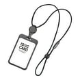thumbnail image 2 of Porta credencial de enfermera, porta credencial de enfermera, tarjeta de identificación con cordón estirable para oficina, Negro, 2 of 8