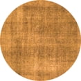 thumbnail image 1 of Ahgly Company Indoor Round Abstract Orange Modern Area Rugs, 7' Round, 1 of 4