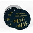 thumbnail image 2 of Inkdotpot Thank You From The New Wedding Bottle Tag Real Gold Foil Favor Hang Tags Pack Of 100, 2 of 6