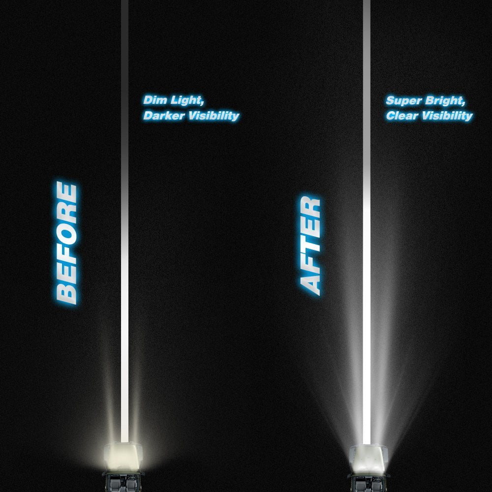Nilight Light Bar 2PCS 20 Inch 126W LED Lights Spot Flood Combo Off Road Driving Lamps Fog Lights for Jeep Ford GMC SUV ATV 4WD Boats Lighting