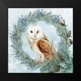 thumbnail image 2 of Allen, Kimberly 15x15 Black Modern Framed Museum Art Print Titled - Winter Owl 1, 2 of 5