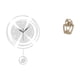 thumbnail image 5 of Reloj de pared,Reloj de pared decorativo para baño y dormitorio.,Reloj de pared redondo silencioso y sin tictac,regalo,Estatua abstracta,Estatua abstracta para decoración del hogar,escultura, 5 of 8