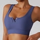 thumbnail image 2 of Mujeres Sujetador deportivo Racerback Seamless bralette corto crop top acolchado soporte de alto impacto para las mujeres gimnasio entrenamiento fitness, 2 of 6