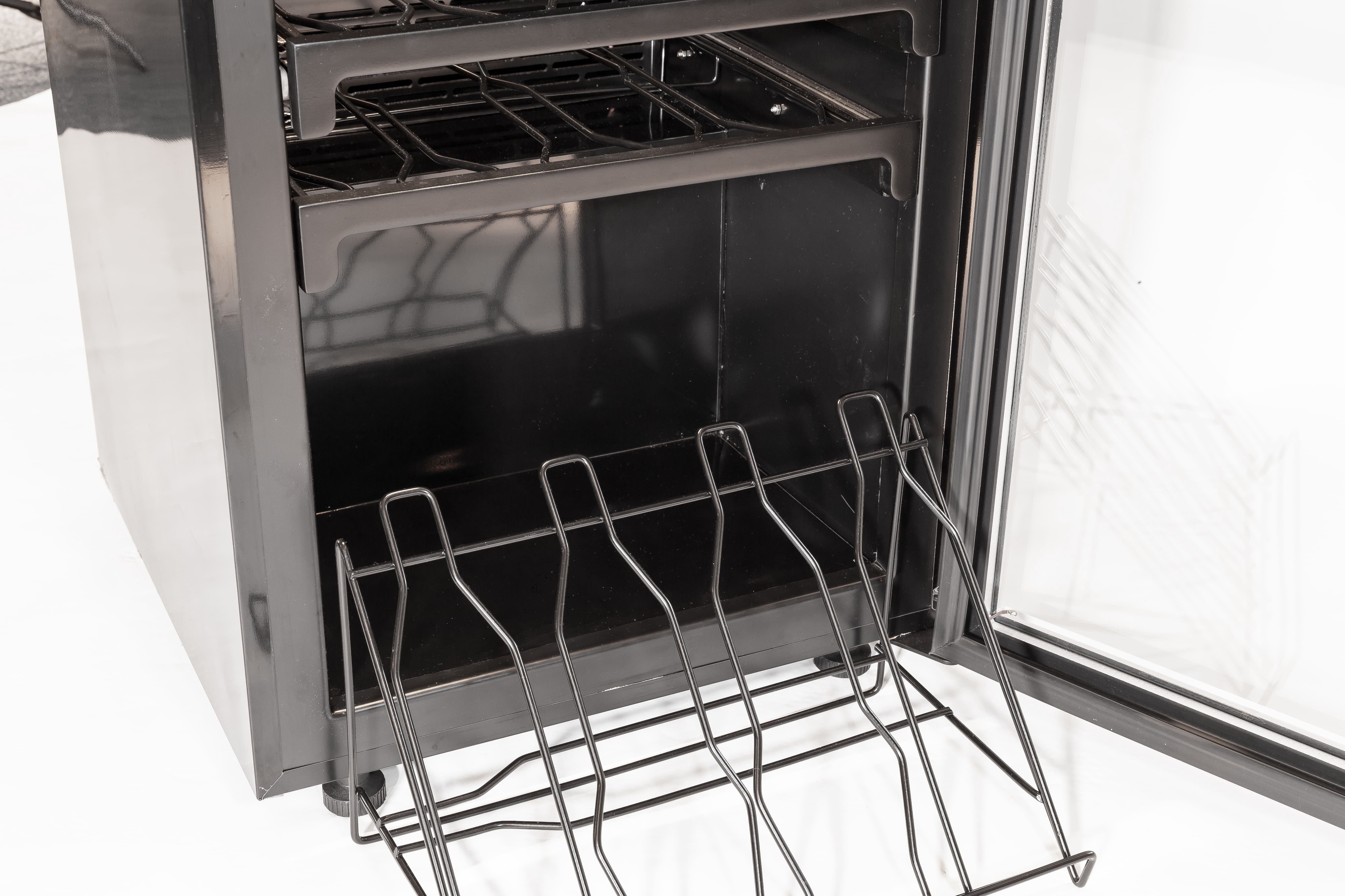 ARTICO Wine Cooler – Built-in or Freestanding, Smart Temperature Control, Ultra-Quiet Operation, LED Lighting, Modern Design (Black, 20 Bottles)
