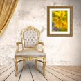 thumbnail image 3 of Grayscale 15x18 Gold Ornate Wood Framed with Double Matting Museum Art Print Titled - Yellow Wildflower II, 3 of 4