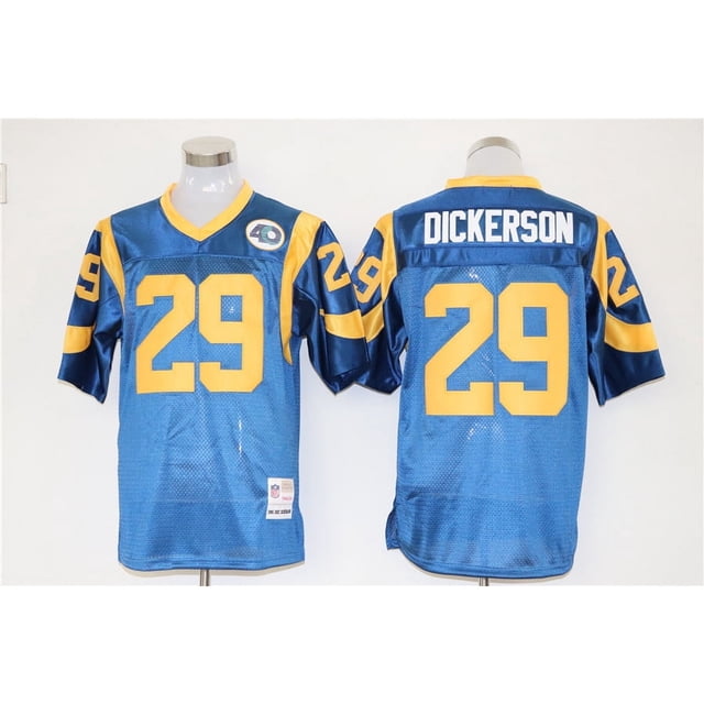 Rams Football Jersey Jersey Legend Second Generation Retro Embroidery Training Game Uniform Team Uniform Short Sleeve T-Shirt Mesh