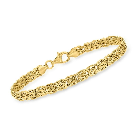 Ross-Simons 10kt Yellow Gold Byzantine Bracelet, Women's, Adult