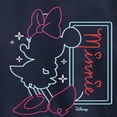 thumbnail image 3 of Disney - Minnie Mouse Neon Outlined - Youth Crewneck Fleece Sweatshirt, 3 of 5