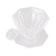 thumbnail image 1 of Pour Over Coffee Dripper, Comfortable Handle Resin Coffee Brewing Filter Cone Large Water Flowing  For Office Transparent,Beige, 1 of 8