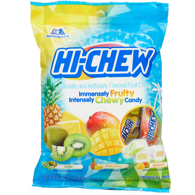 Morinaga Hi-Chew Fruity Chewy Candy - Tropical Mix 3.53 oz