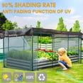 thumbnail image 2 of 90% Shade Cloth, Chicken Coop Shade Cover, Sturdy Sunblock Mesh Tarp with Grommets for Patio Plants Greenhouse Kennel Porch Pergola Sun Protection Neting Cover, 5x10FT, 2 of 5