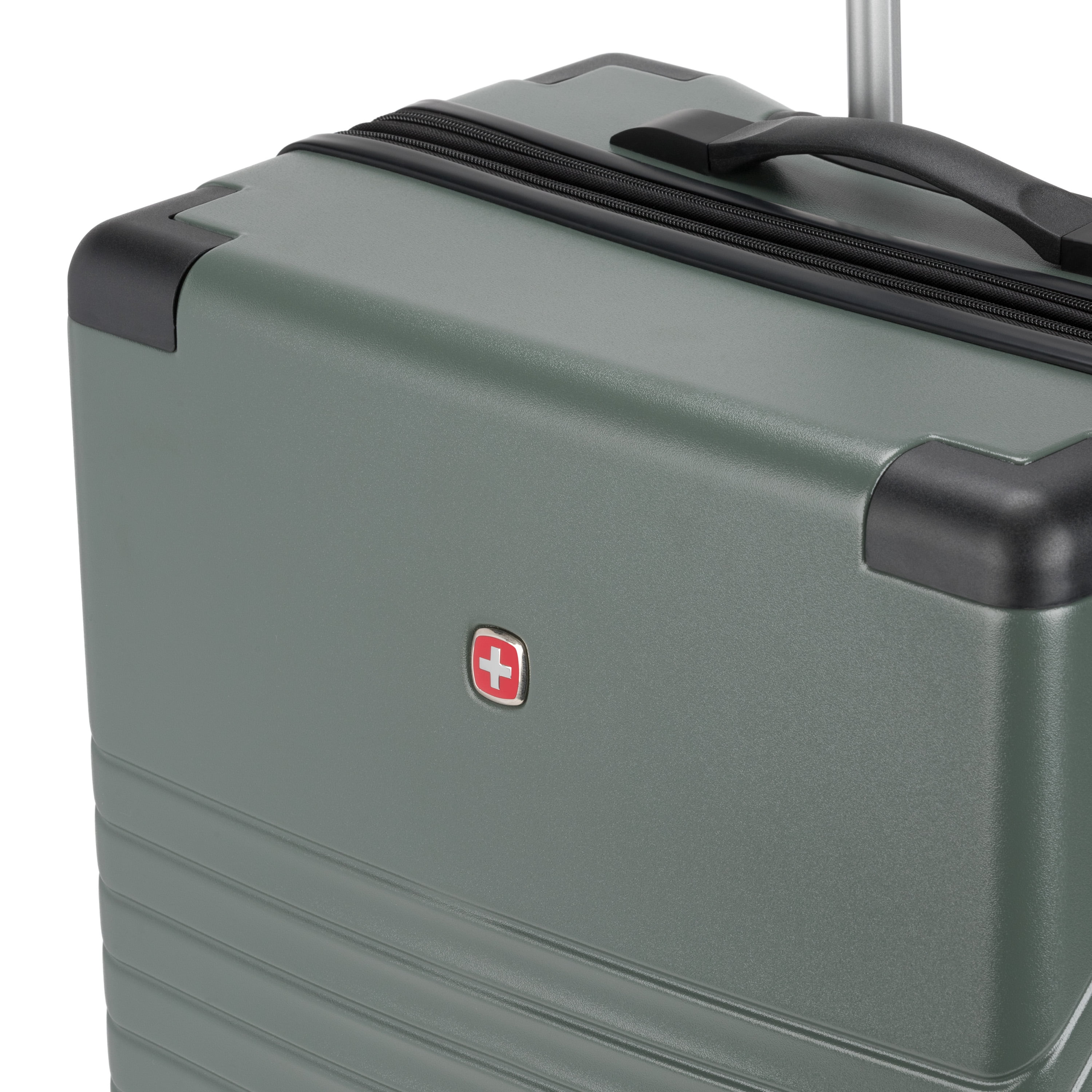 SWISSGEAR Edge Hardside Medium Checked Spinner, Thyme Green