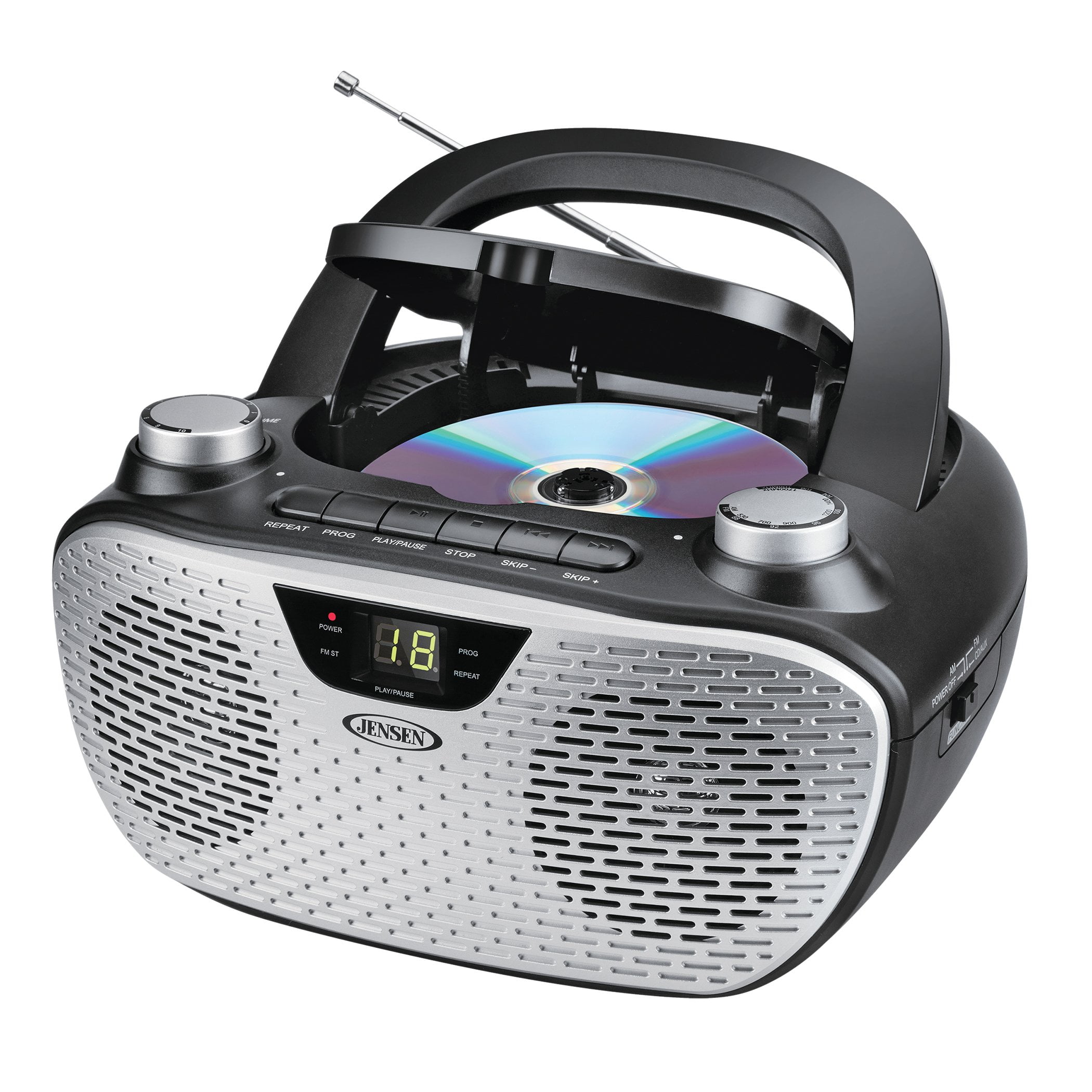 Jensen Portable CD Player Boombox with Radio