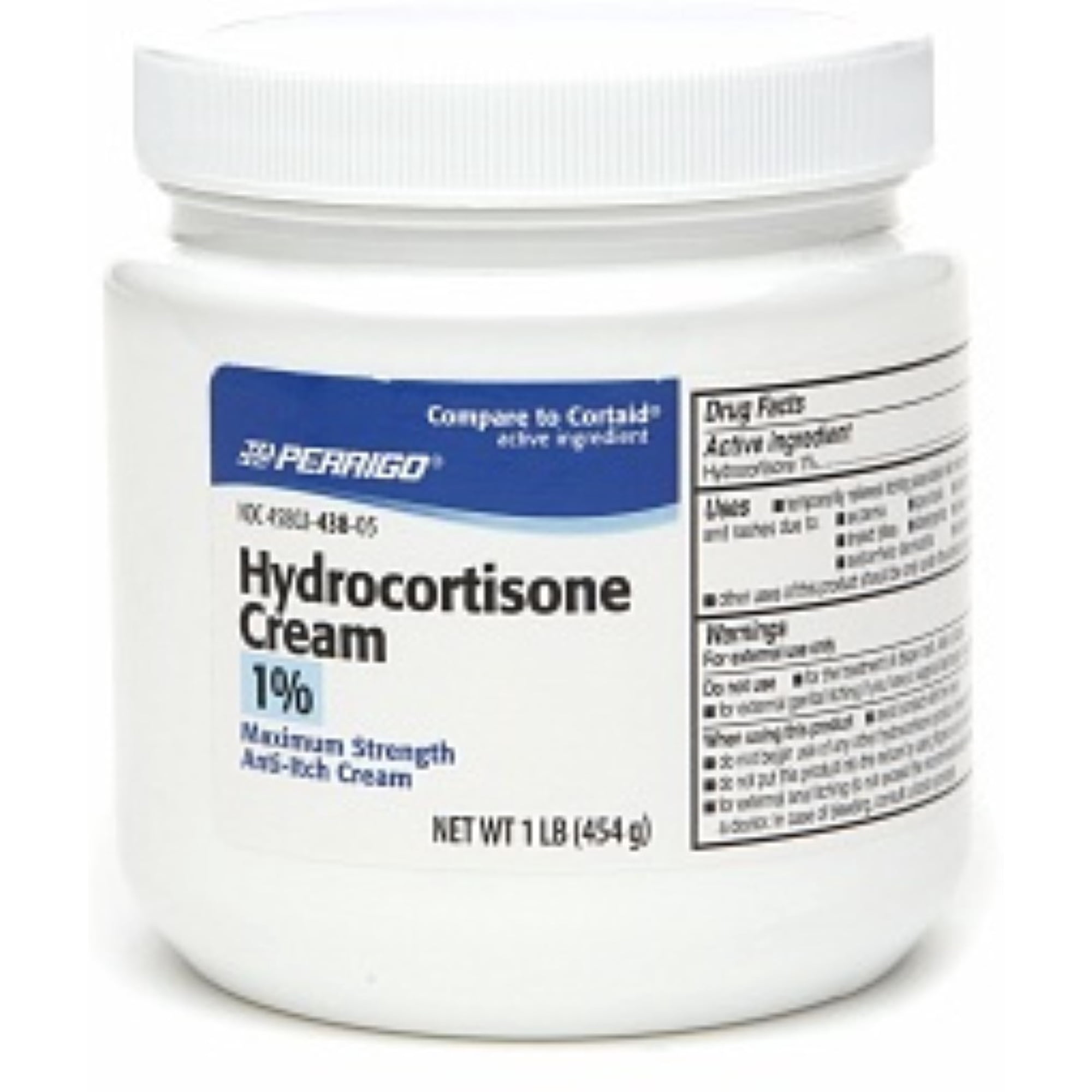 Perrigo Hydrocortisone Cream 1% Maximum Strength Anti-Itch Cream 1 lb (Pack of 6)