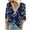 Blue, variant on Spring Tops for Women Long Sleeve Shirts for Women Plus Size under $5 Fall Trendy Women's Summer V-Neck 3/4 Sleeve Lace Splicing Solid Casual T-shirt Blouse Top Blue 3x