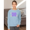thumbnail image 2 of Drama Queen Quote Sweatshirt Women -Image by Shutterstock, Female 3X-Large, 2 of 4