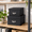 Black, variant on Blue Set Of 2 Stackable Cardboard Storage Boxes With Label Holders