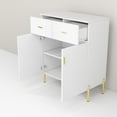 thumbnail image 3 of EPOWP EP23118-1106-1707A-Sideboard with Two Doors and Two Suction Plastic Accent Cabinets, White, 3 of 7