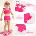 thumbnail image 4 of Traje de baño YOUNGER TREE para niñas pequeñas de dos piezas a rayas de 18 a 24 m, 4 of 5