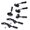 6Pcs, variant on Zecic 6/12Pcs Adjustable Zippers Repair Tool Easy Install Zippers Fixer for Clothing Wetsuits Bags Backpacks Purse Wallet