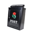thumbnail image 4 of Caja para soporte de periódicos, decoración con cerradura, diseño Retro, buzón montado en la pared, buzón de colgante para puerta exterior, 4 of 8