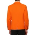 thumbnail image 3 of INSPIRE CHIC Suit Jackets for Men's Solid Color Single Breasted Sports Coat Blazers S Orange, 3 of 4