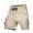 Khaki, variant on Mens Casual Shorts Male Drawstring Plus Size Pockets Cargo Pants Outwear Daily Wear Men's Swim Shorts Army Green L