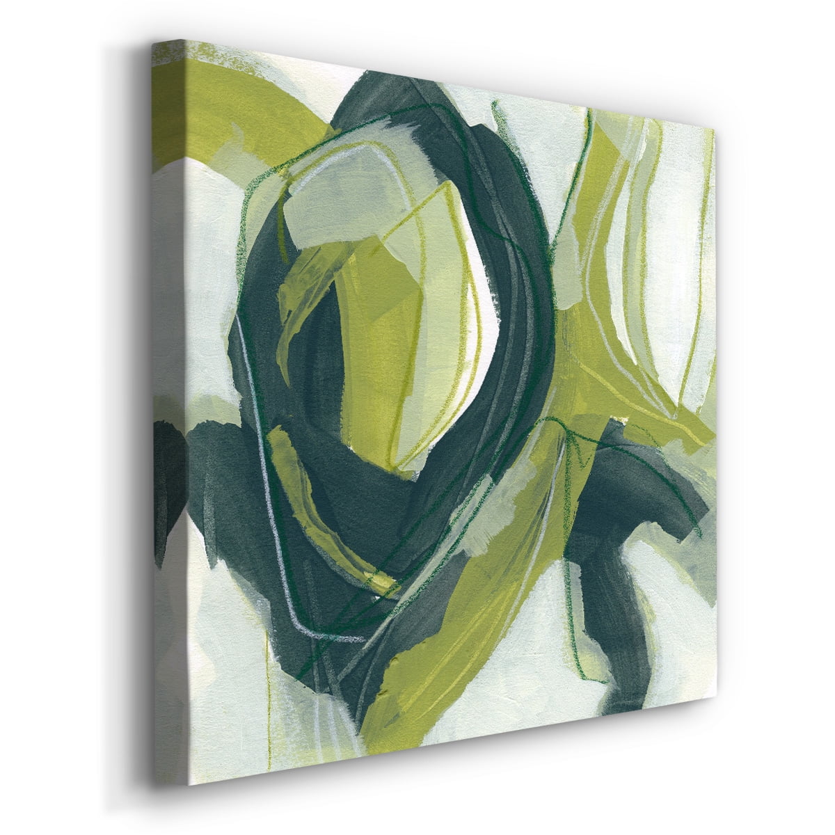 Wexford Home Verdigris Motion IV-Premium Gallery Wrapped Canvas, 40" x 40" - Ready to Hang