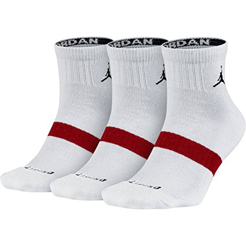 Nike Jordan Men's Low Quarter Dri-Fit Socks Medium (shoe size 6-8 ...