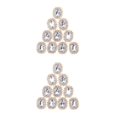thumbnail image 4 of kurtrusly Shimmering Rhinestone Buttons for Clothing Embellishments and Wedding Décor Silver 2.1 x 1.7cm 2Set, 4 of 6