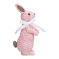 thumbnail image 1 of Easter ornament decor,Simulation Bunny Figurine Easter Tabletop Decoration Festival Art Rabbit Craft Ornament,Pink, 1 of 5