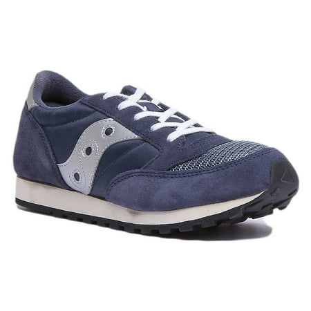 

Saucony Jazz Original Kid s Lace Up Suede Nylon Sneakers In Navy Size 1