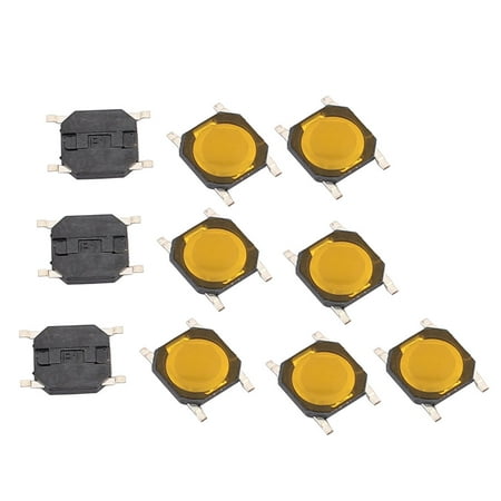 Square Push Button - 10Pcs 4 Pin Square 4mmx4mmx0.8mm Momentary SPDT Push Button Switch