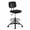 Black, variant on CONCETTA Armless Drafting Chair, Low Back Swivel Rolling for Adjustable Height, Office Chair with Footrest Ring, Brown