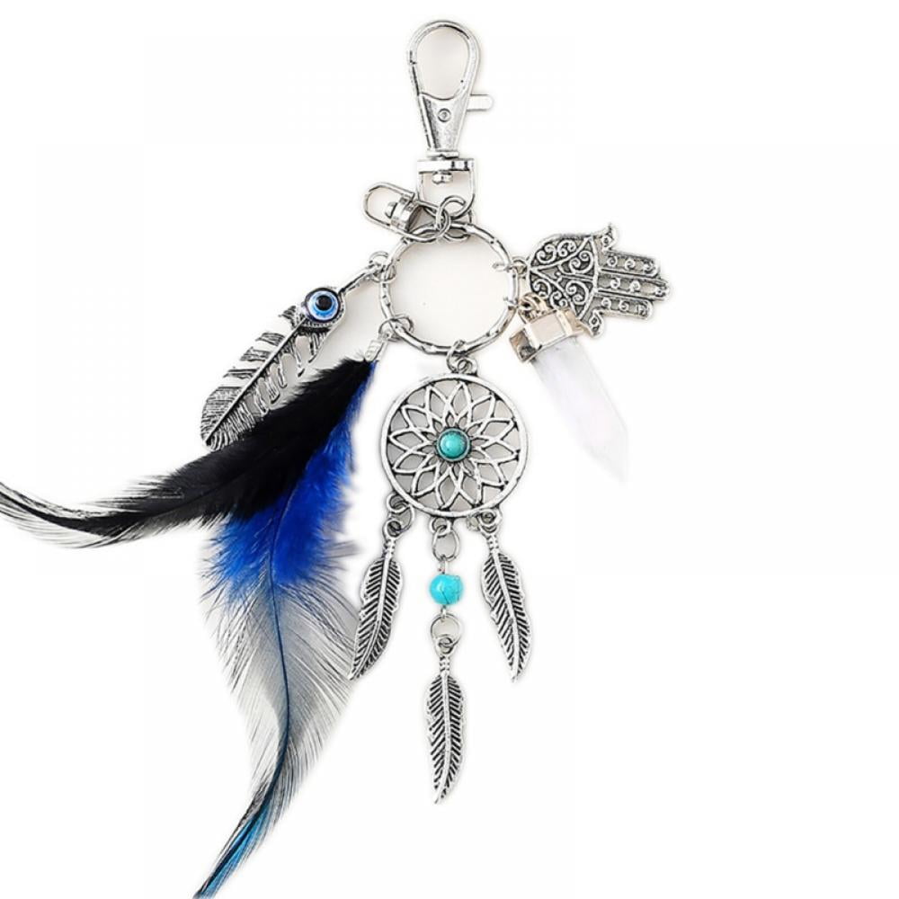Charm Rhinestone Pendant Key ring Butterfly Keychain Accessories Jewelry 