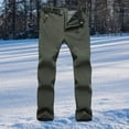 thumbnail image 3 of Womens Ski Pants Cargo Hiking Pants Thick Pants Slim Outdoor Windproof Ski Pants Green, 3 of 8