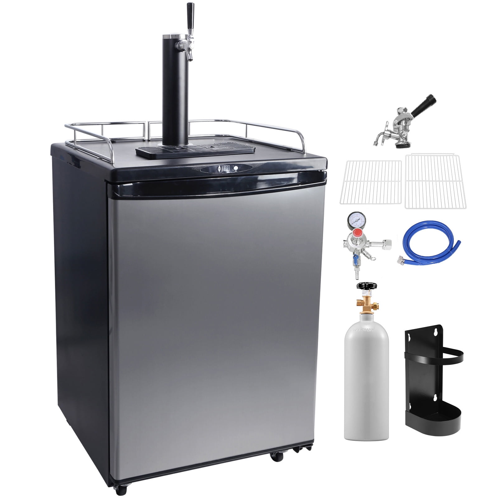 VEVOR Beer Kegerator Draft Beer Dispenser Full Size Keg Refrigerator Single Tap