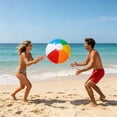 thumbnail image 6 of Inflatable Beach Balls 5 Pack PVC Multicolor Pool Party Summer Water Games Outdoor, 6 of 6