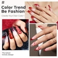 thumbnail image 4 of Set de esmaltes de uñas en gel modelones Red Ruby Sparks, 6 colores, 7 ml, 4 of 9