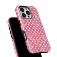 thumbnail image 6 of DesignSkinz Scratch-Resistant Hard Slim Case Compatible with iPhone 16 (Compatible with MagSafe) - White Polka Dots over Pink Watercolor, 6 of 9